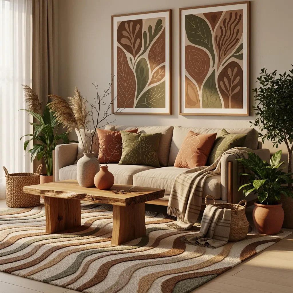 Earthy Living Room Decor