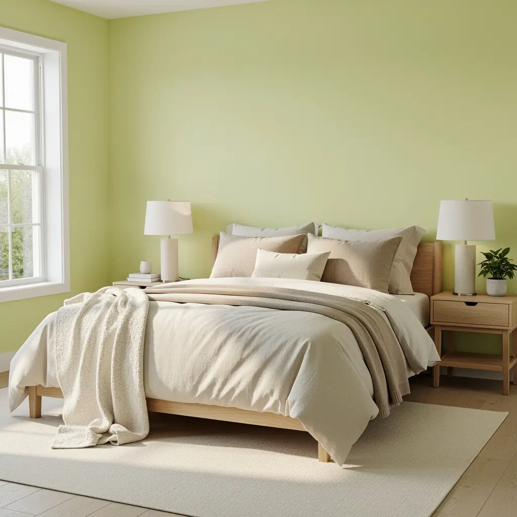 Dreamy Lemon Green Bedroom