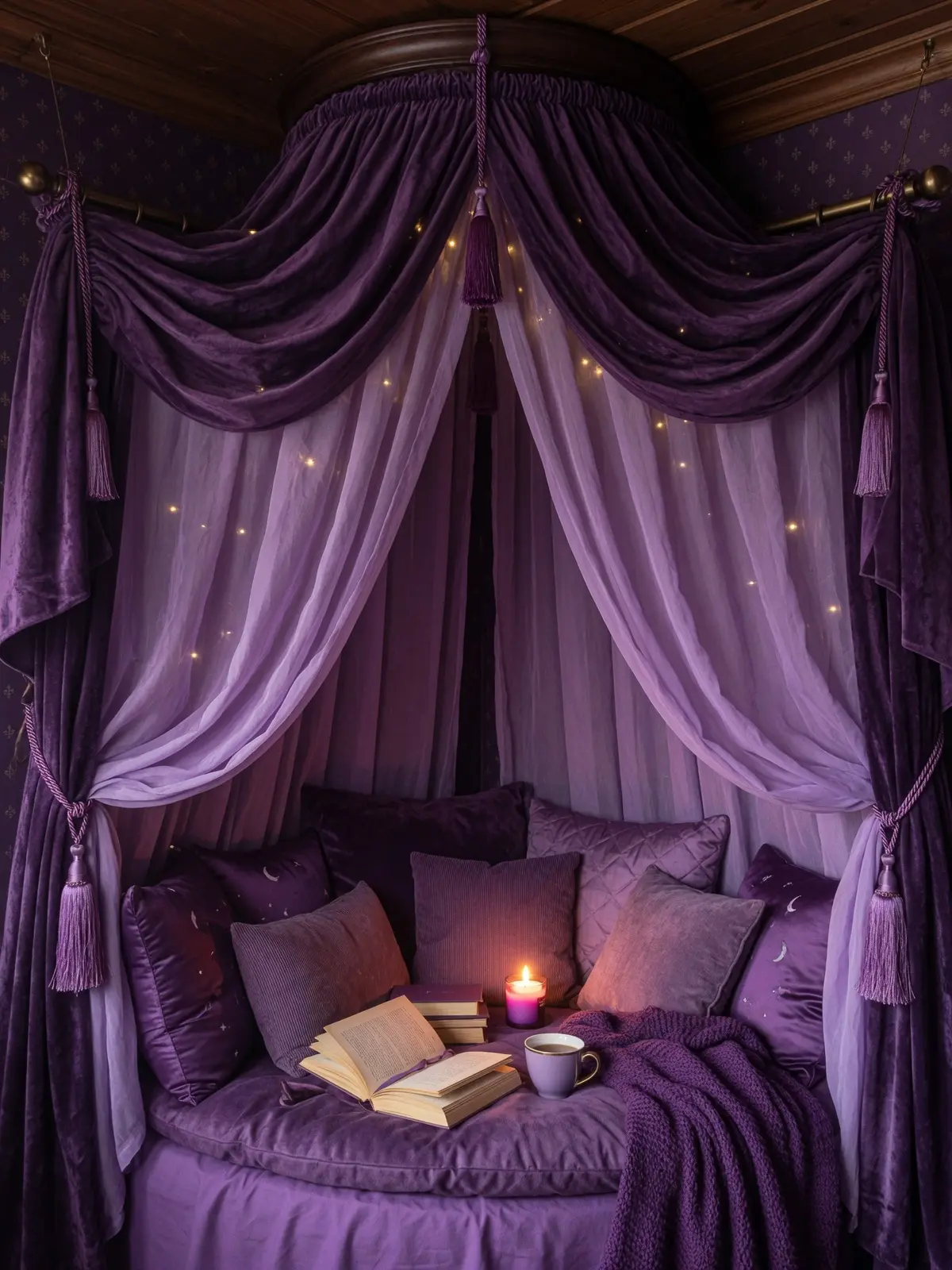 Purple Reading Nook