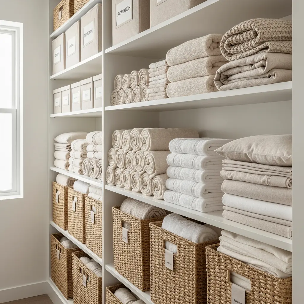 Linen Closet Organization