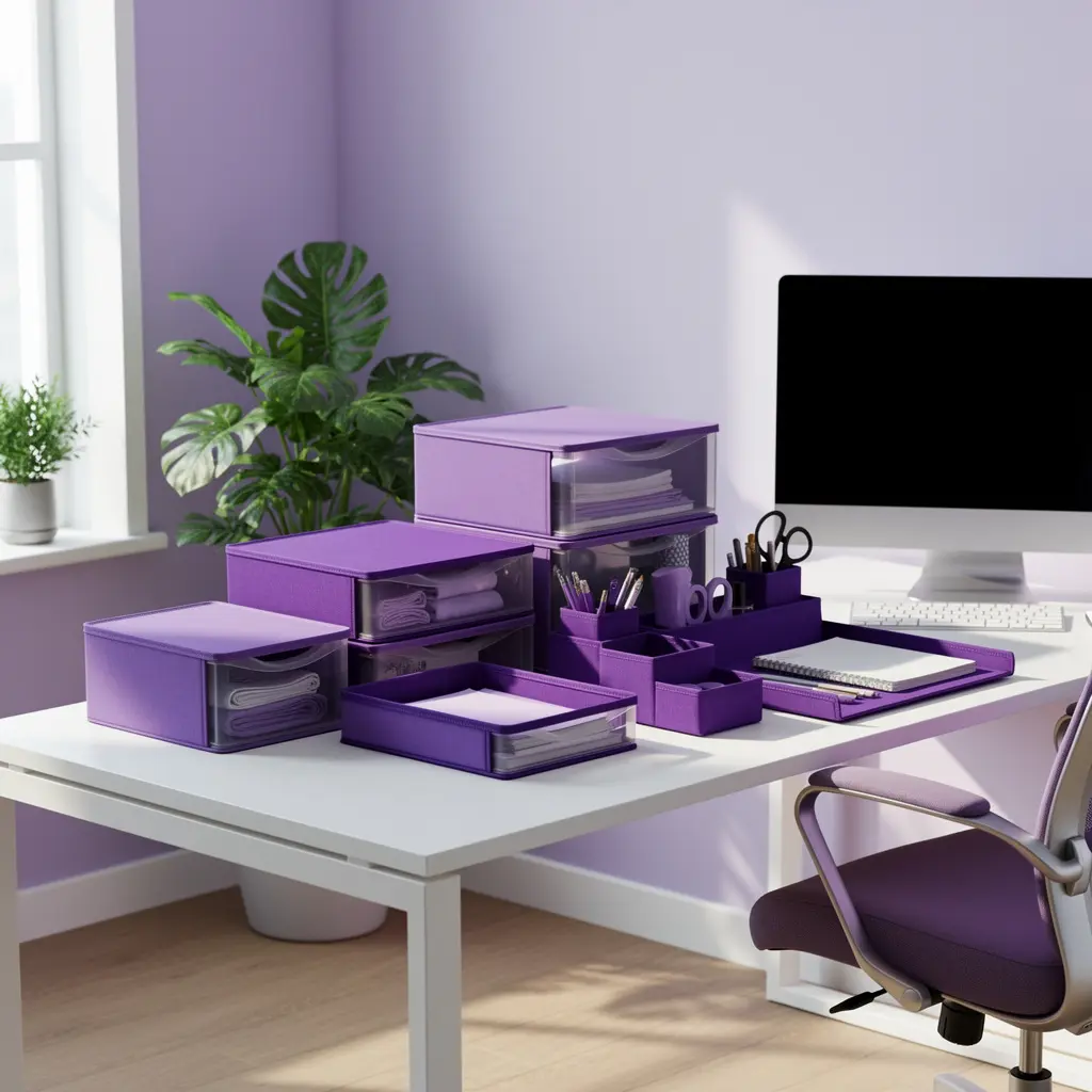 Purple Home Office