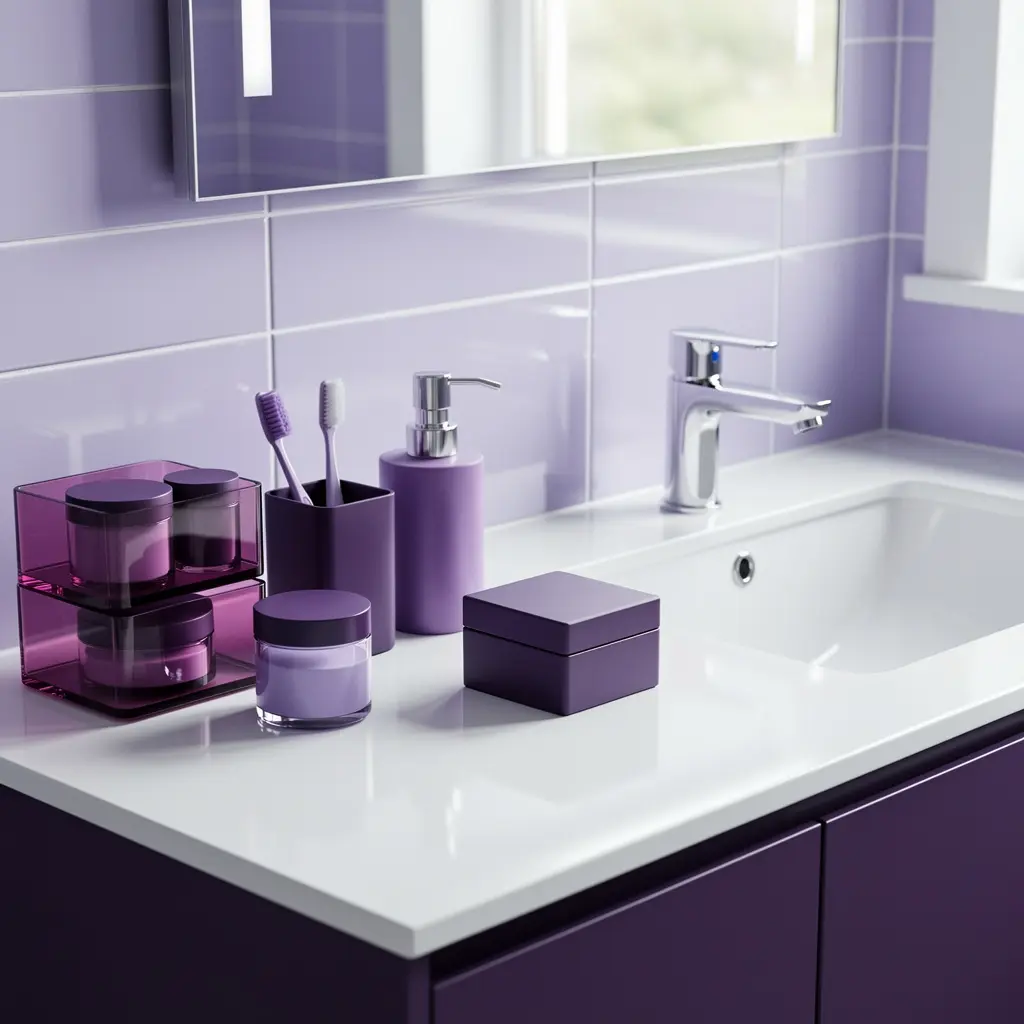 Purple Bathroom