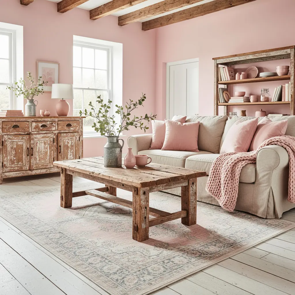 Blush Pink Farmhouse Decor