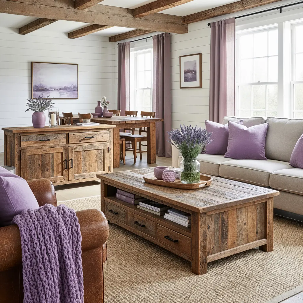 Purple Farmhouse Decor