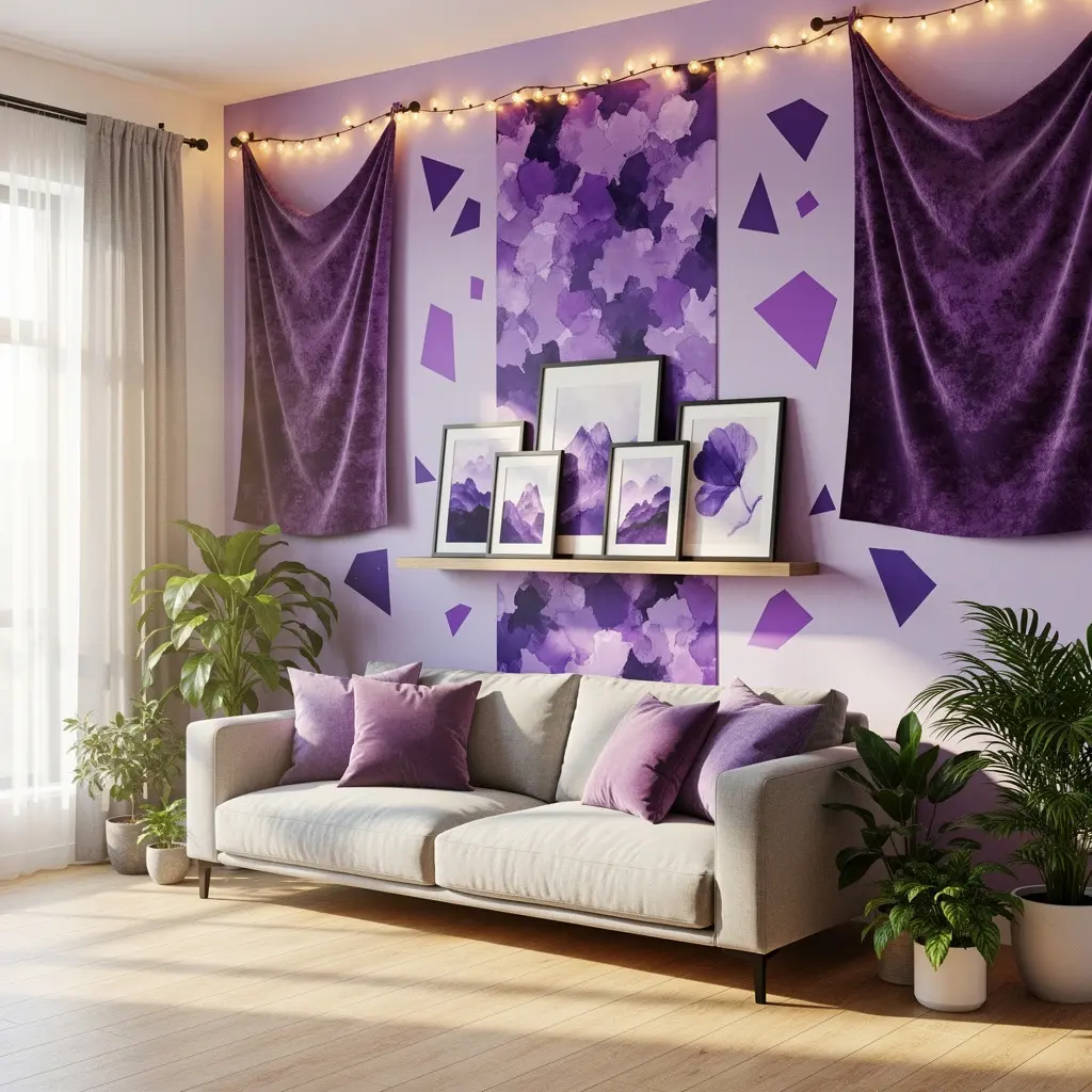 Purple Apartment Decor