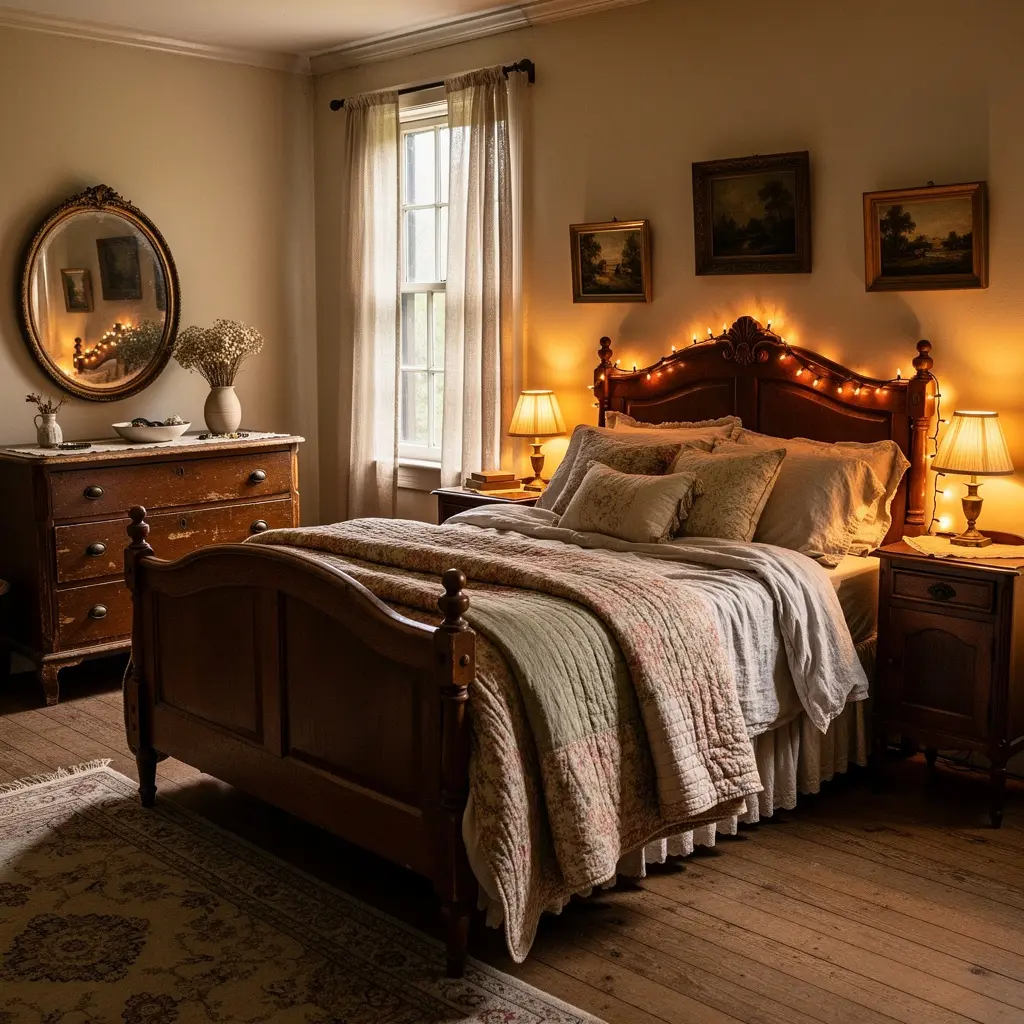Cozy Vintage Bedroom