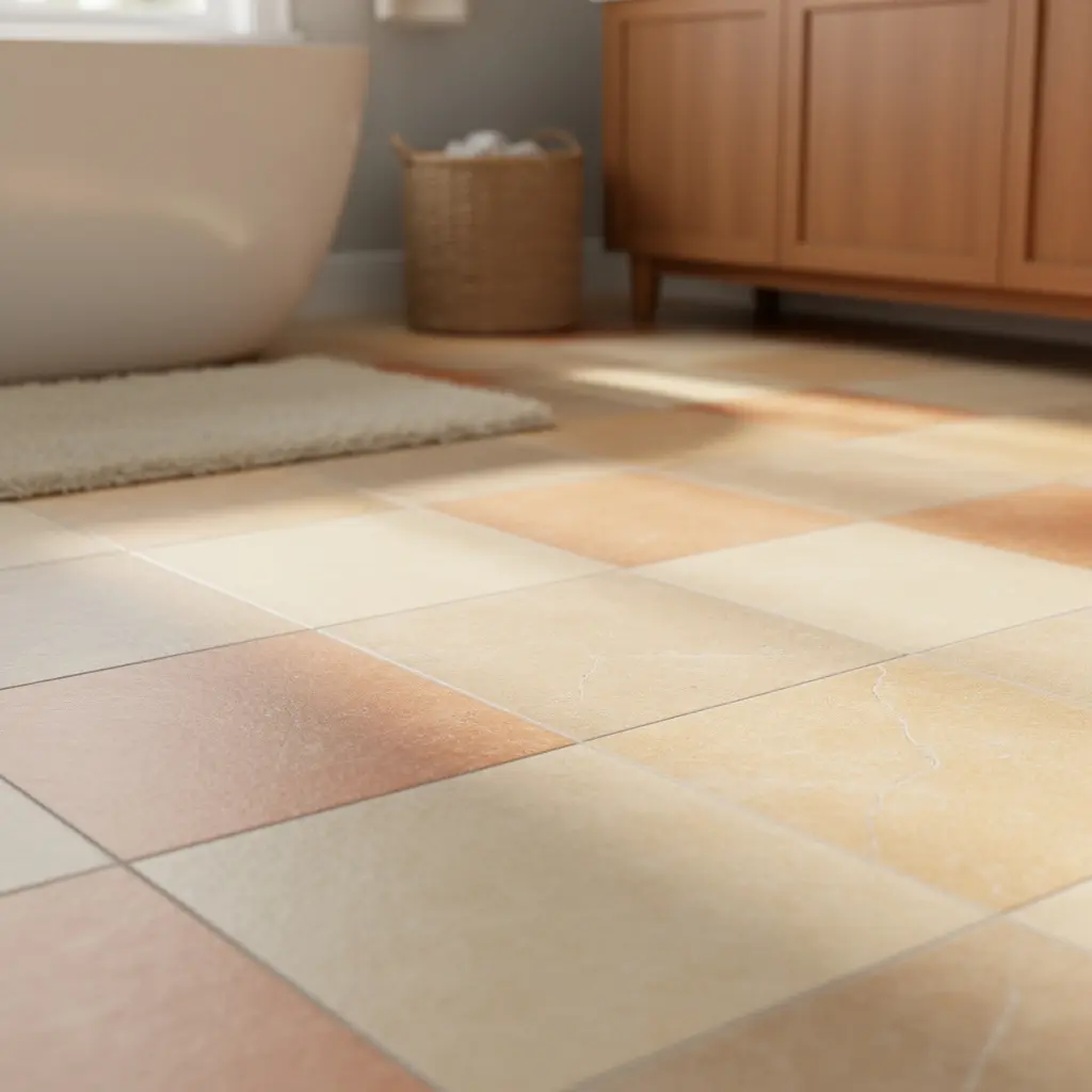 Cozy Bathroom Flooring