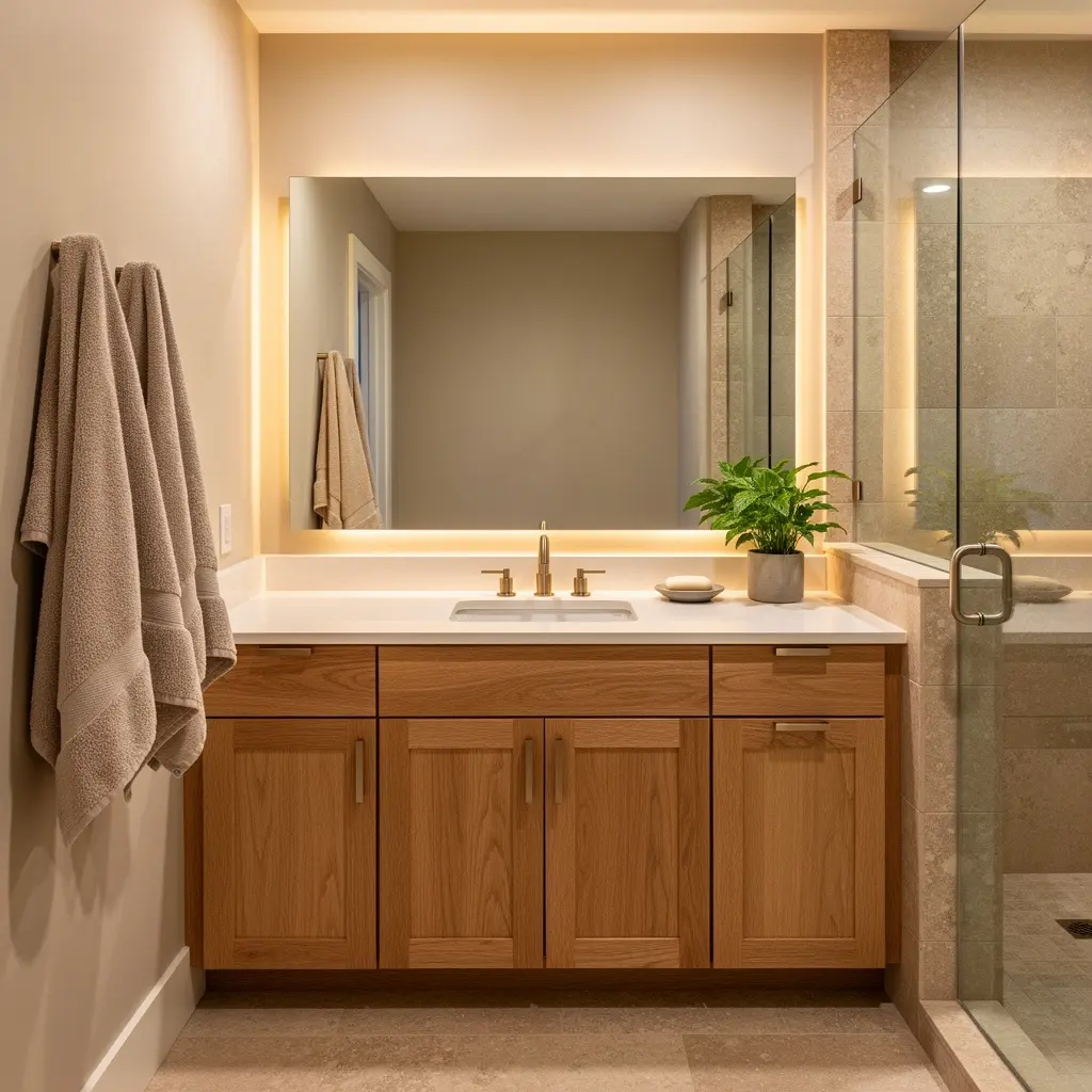 Cozy Beige Bathroom