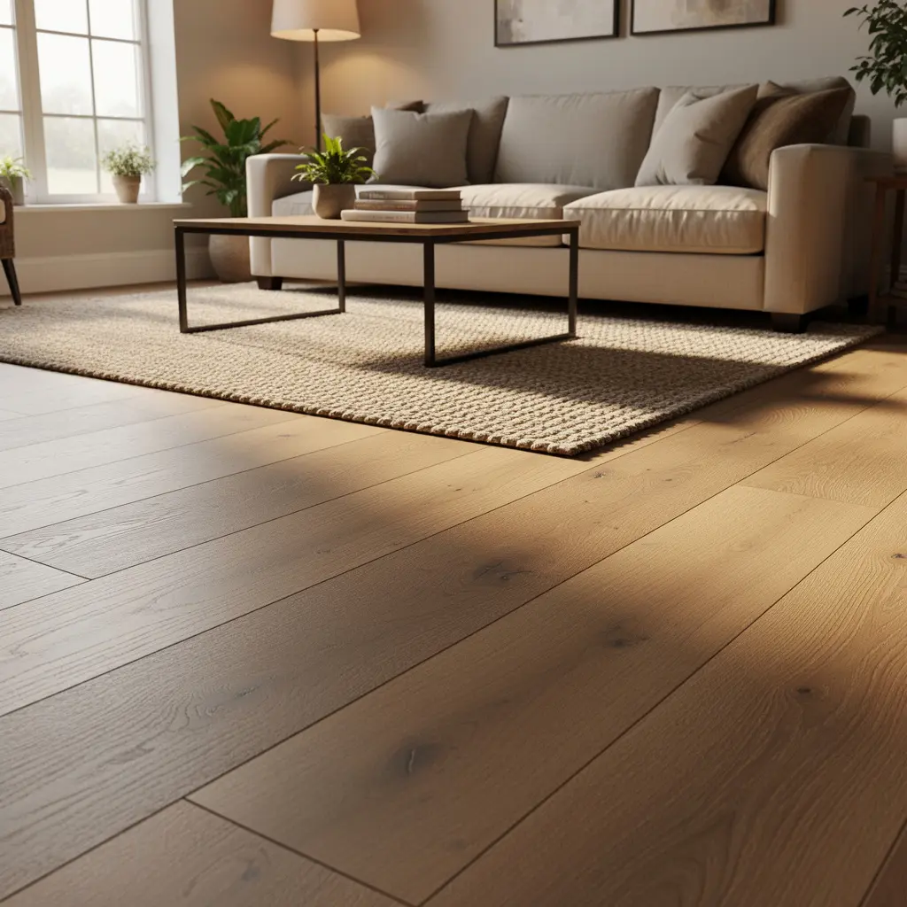Cozy Living Room Flooring