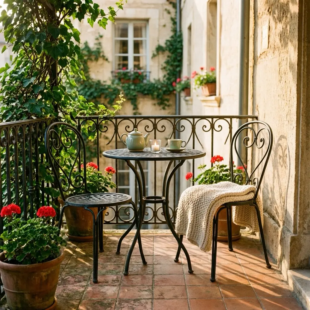 Cozy Vintage Balcony