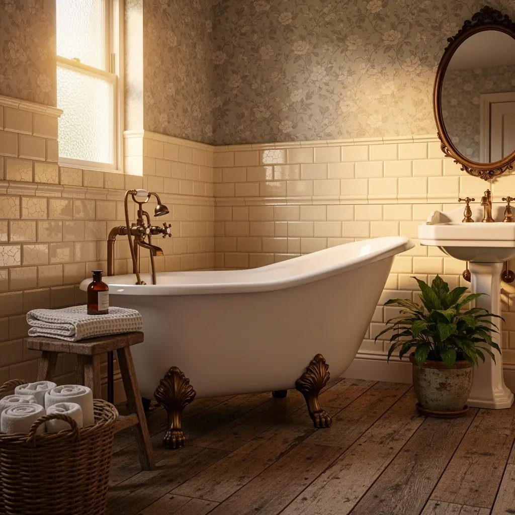 Cozy Vintage Bathroom