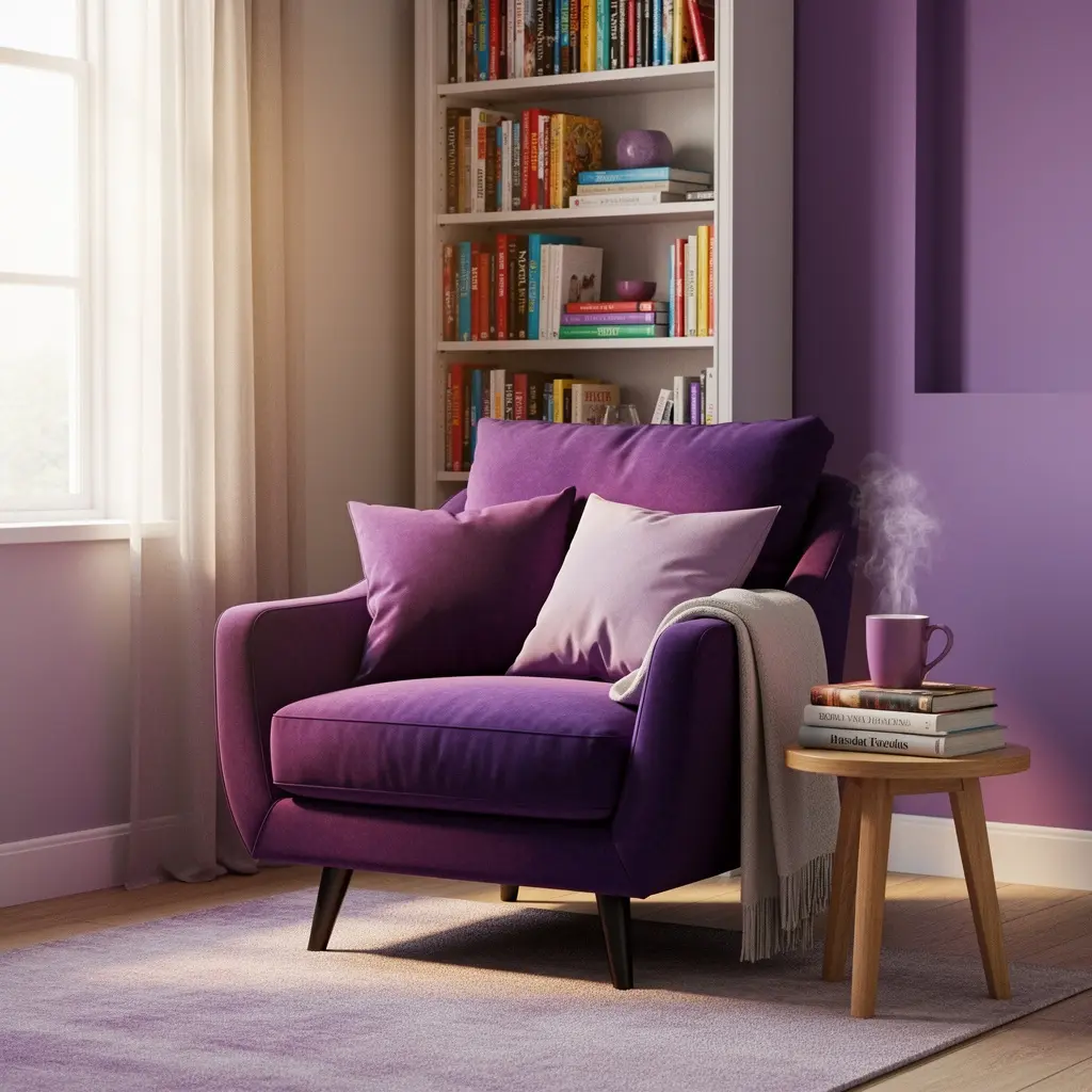 Purple Reading Nook