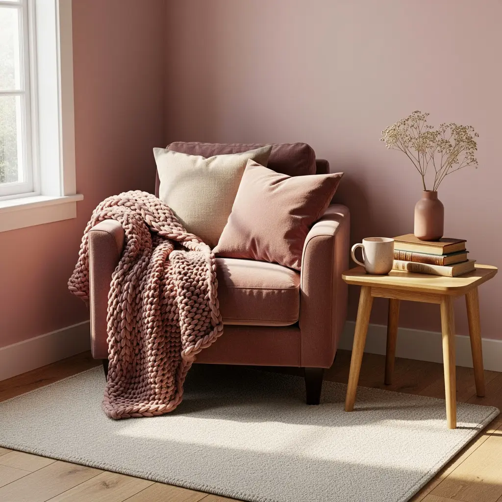 Blush Pink Reading Nook