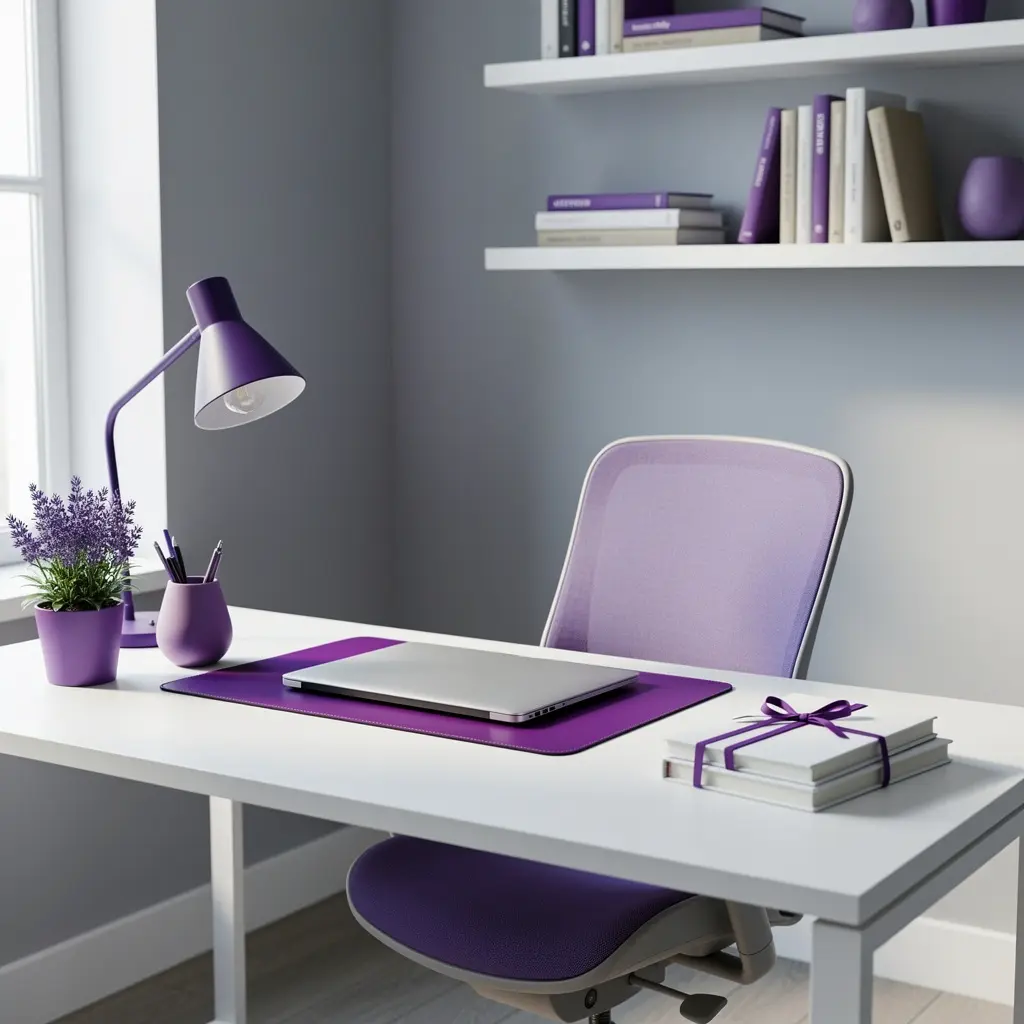 Purple Home Office