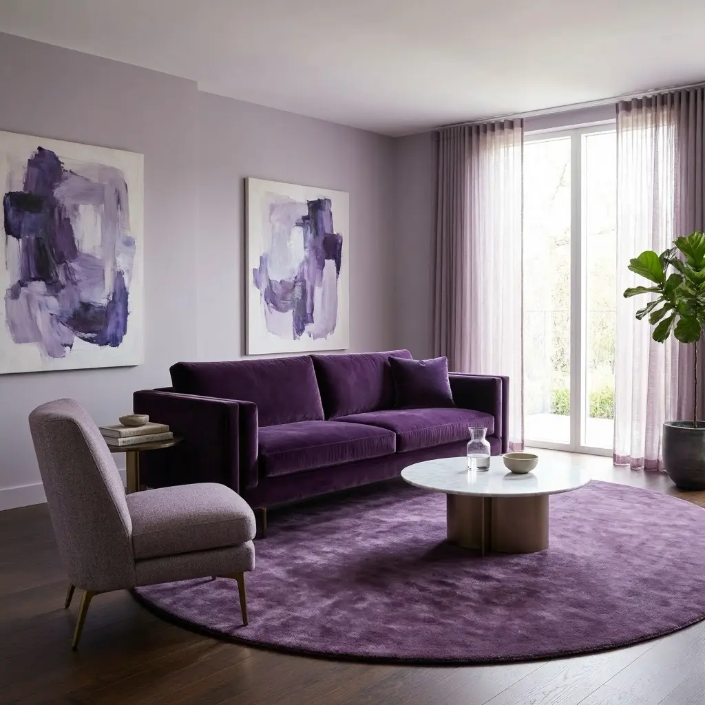 Purple Living Room