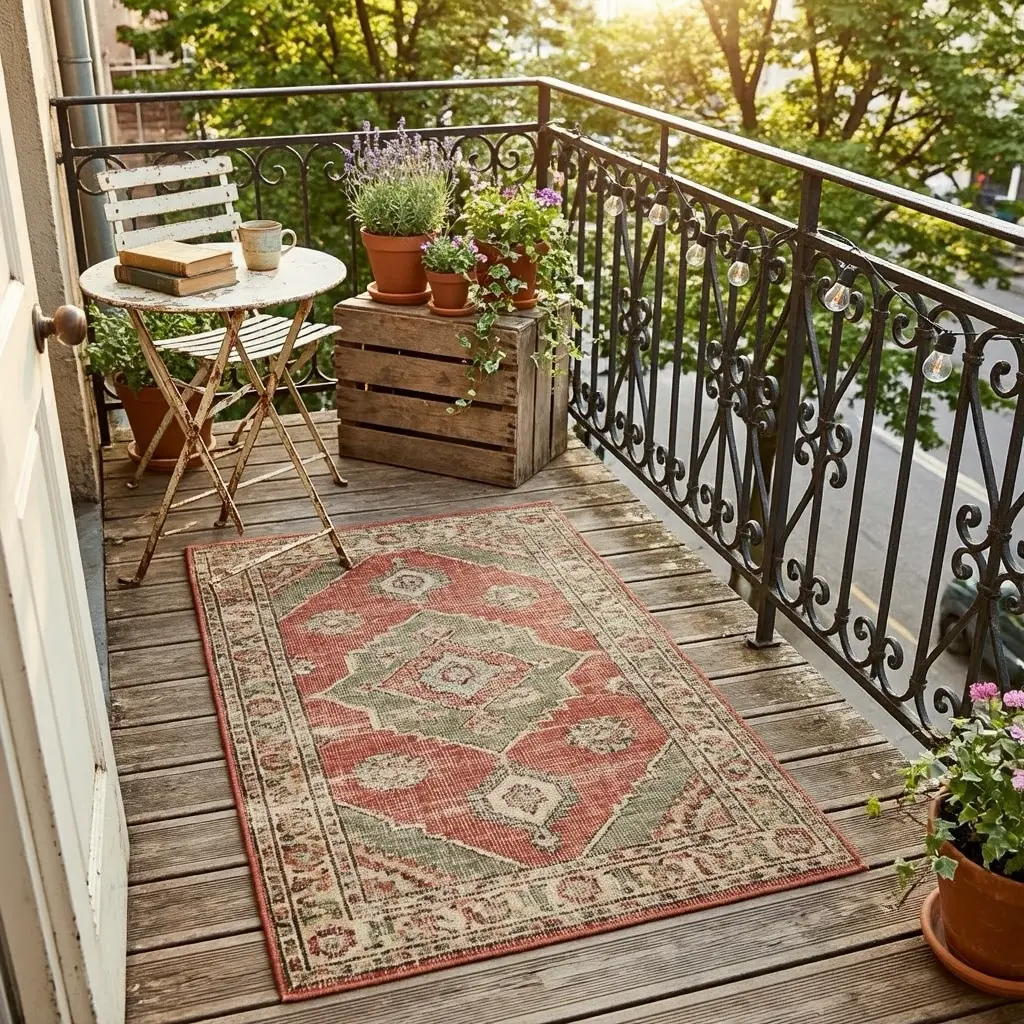 Cozy Vintage Balcony