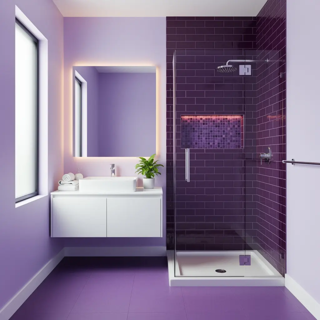 Purple Bathroom