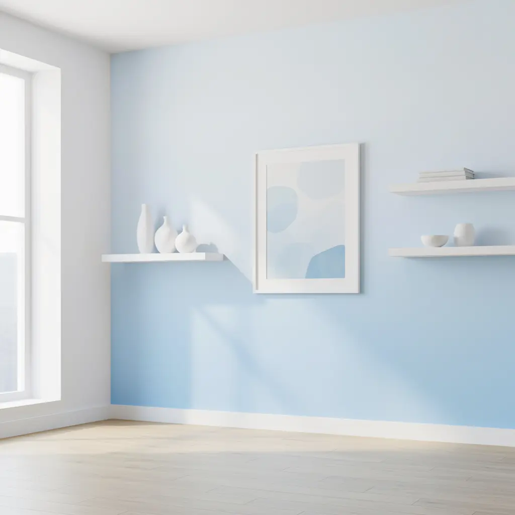 Sky Blue and White Wall Decor