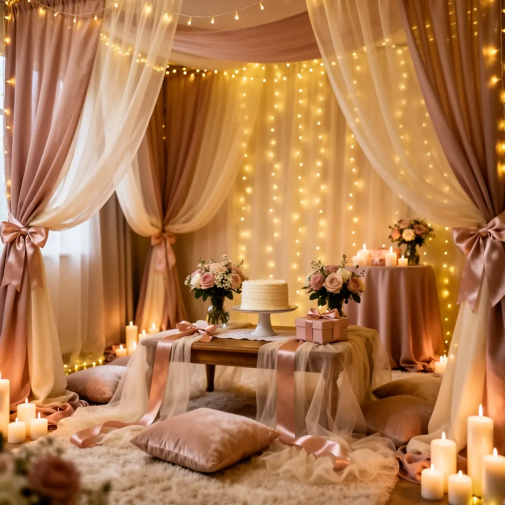 Dreamy Romantic Birthday Room Decoration