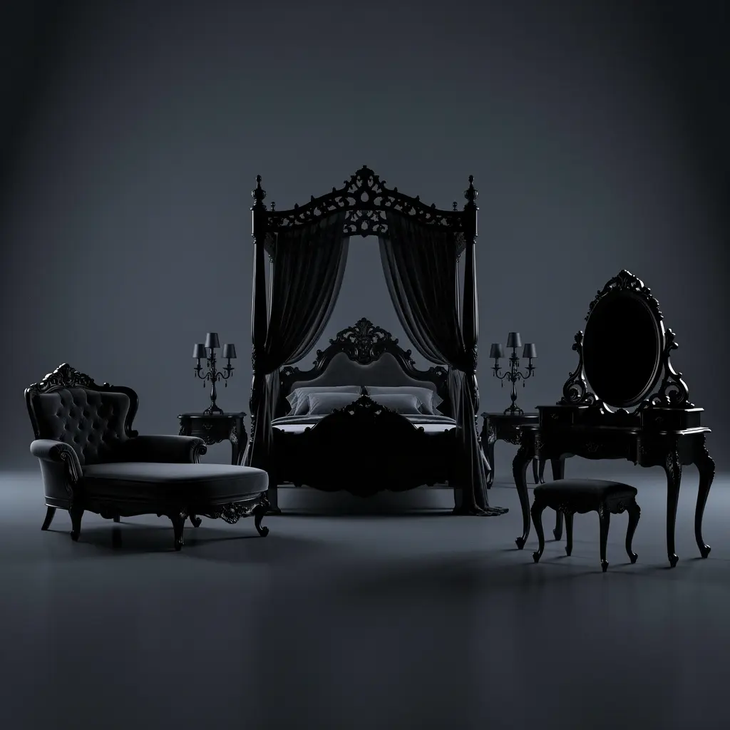 Dark Romantic Gothic Bedroom Decor