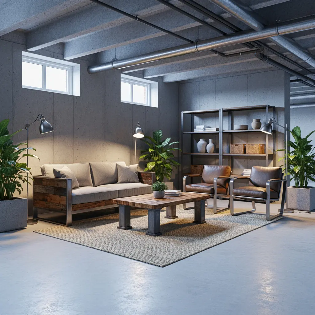 Unfinished Basement Ideas on a Budget
