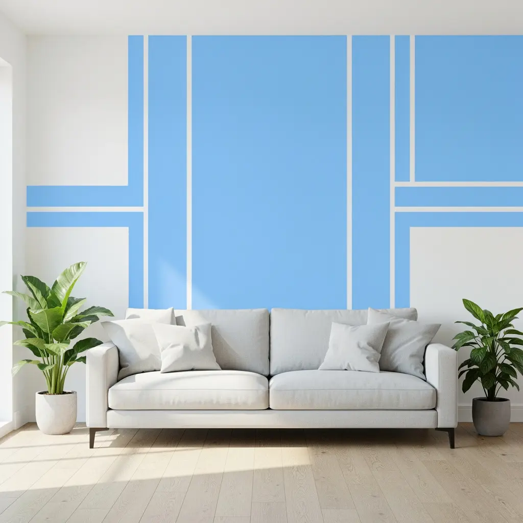 Sky Blue and White Wall Decor