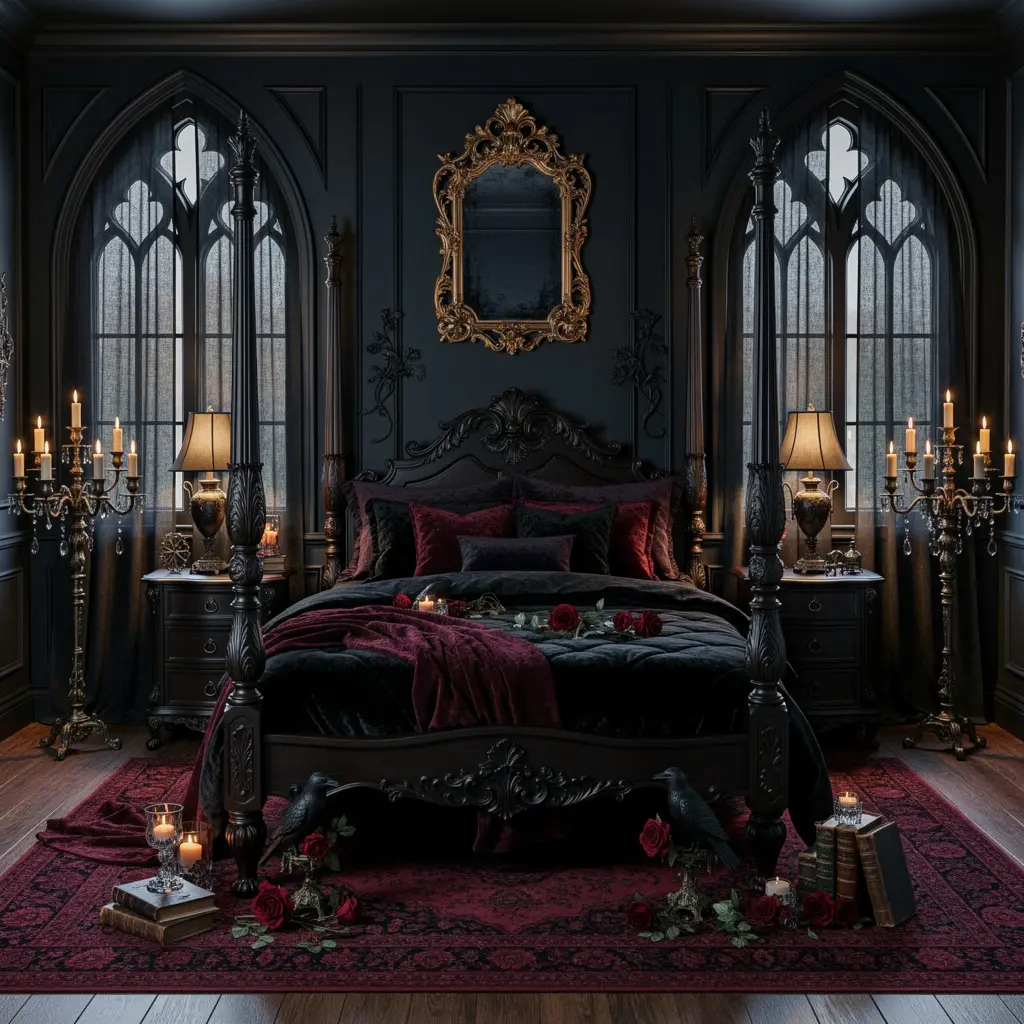 Dark Romantic Gothic Bedroom Decor