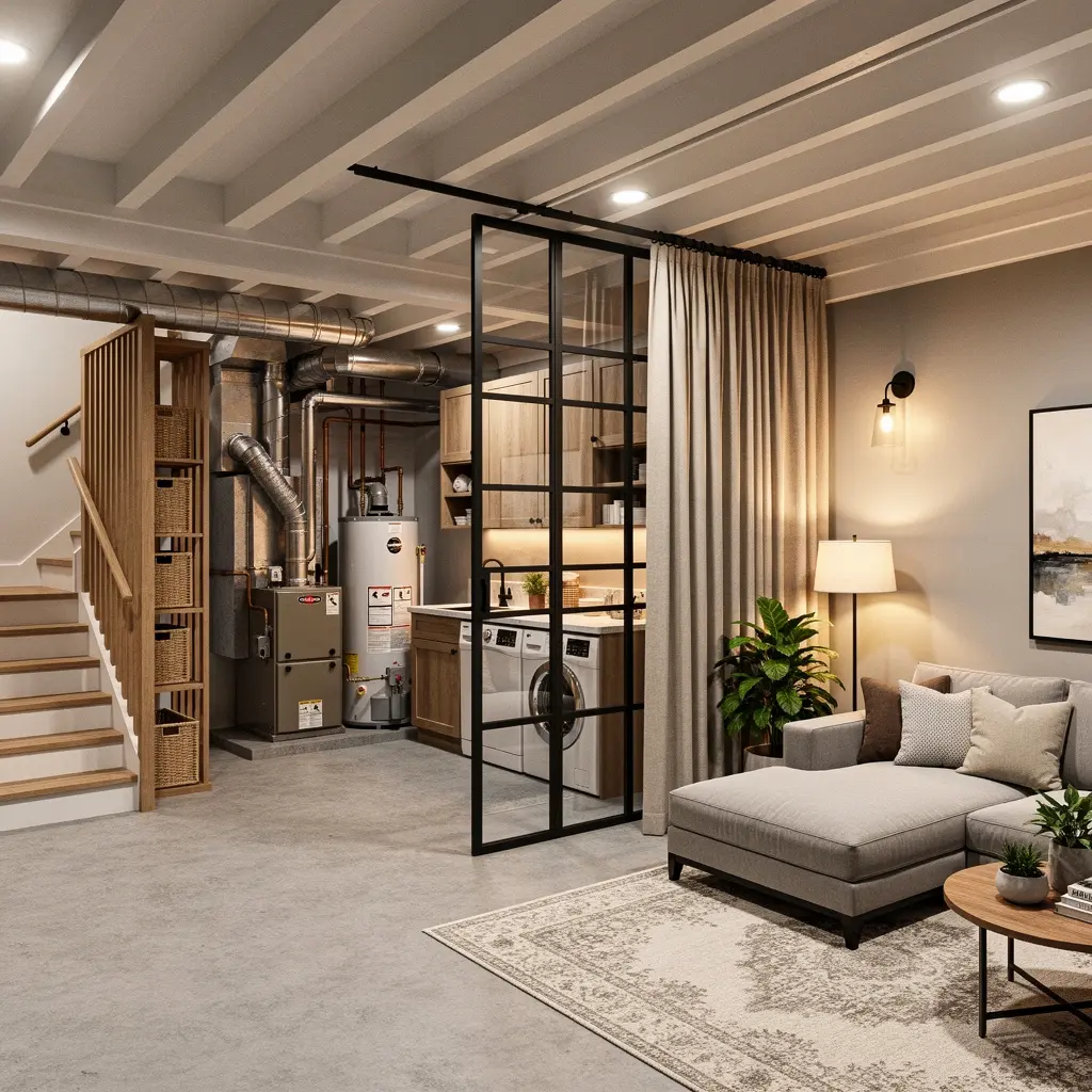 Unfinished Basement Ideas on a Budget