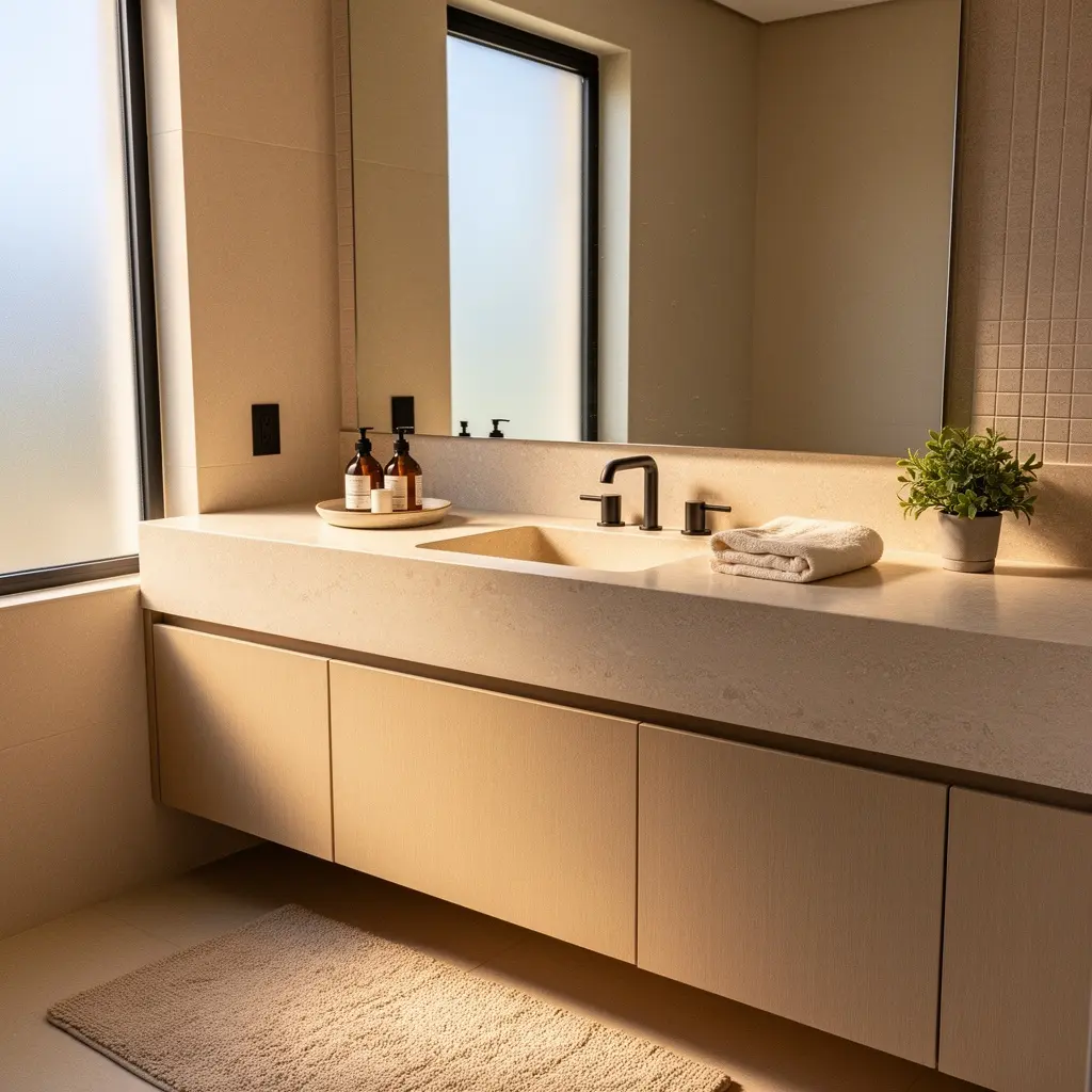 Cozy Beige Bathroom