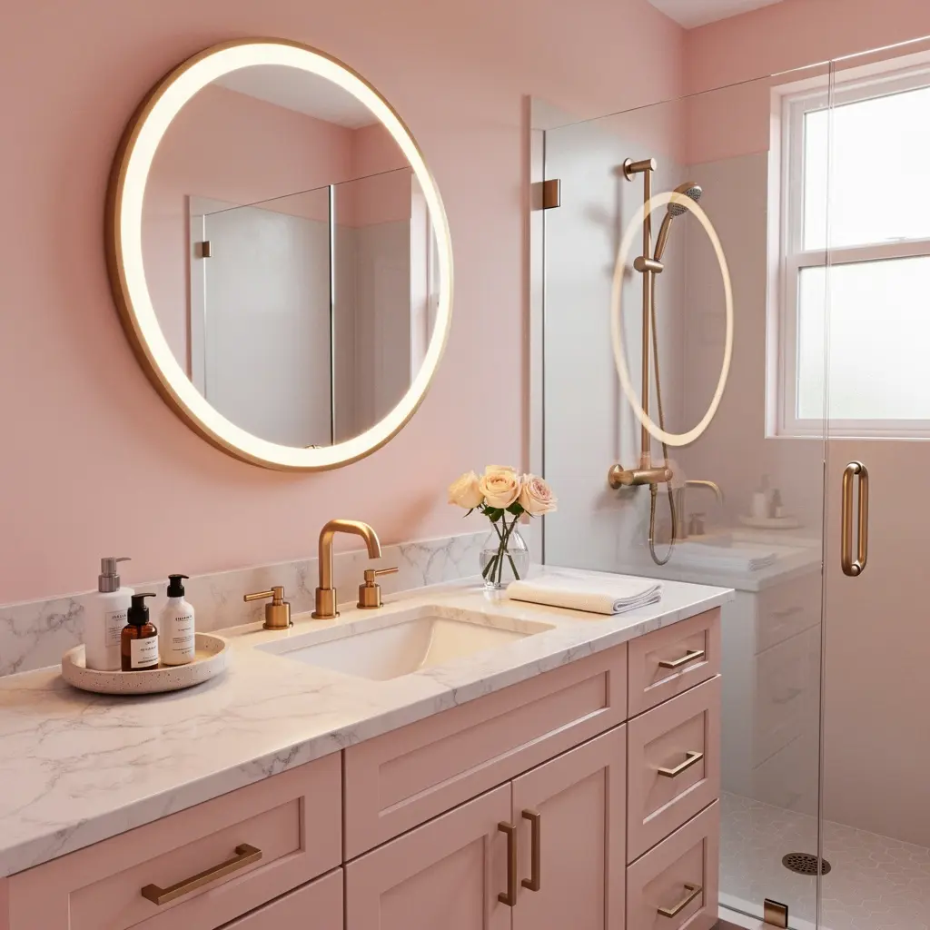 Dreamy Blush Pink Bathroom
