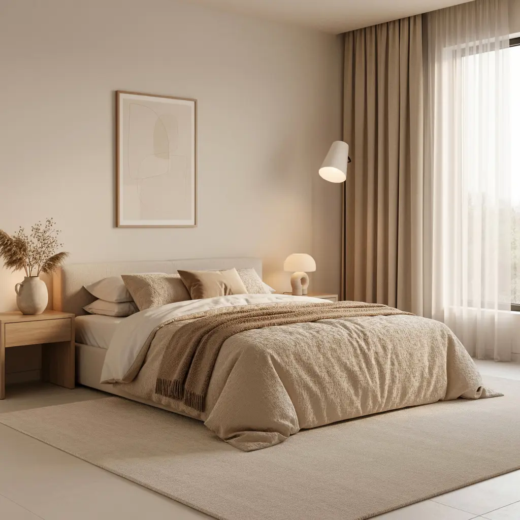 Cozy Beige Bedroom