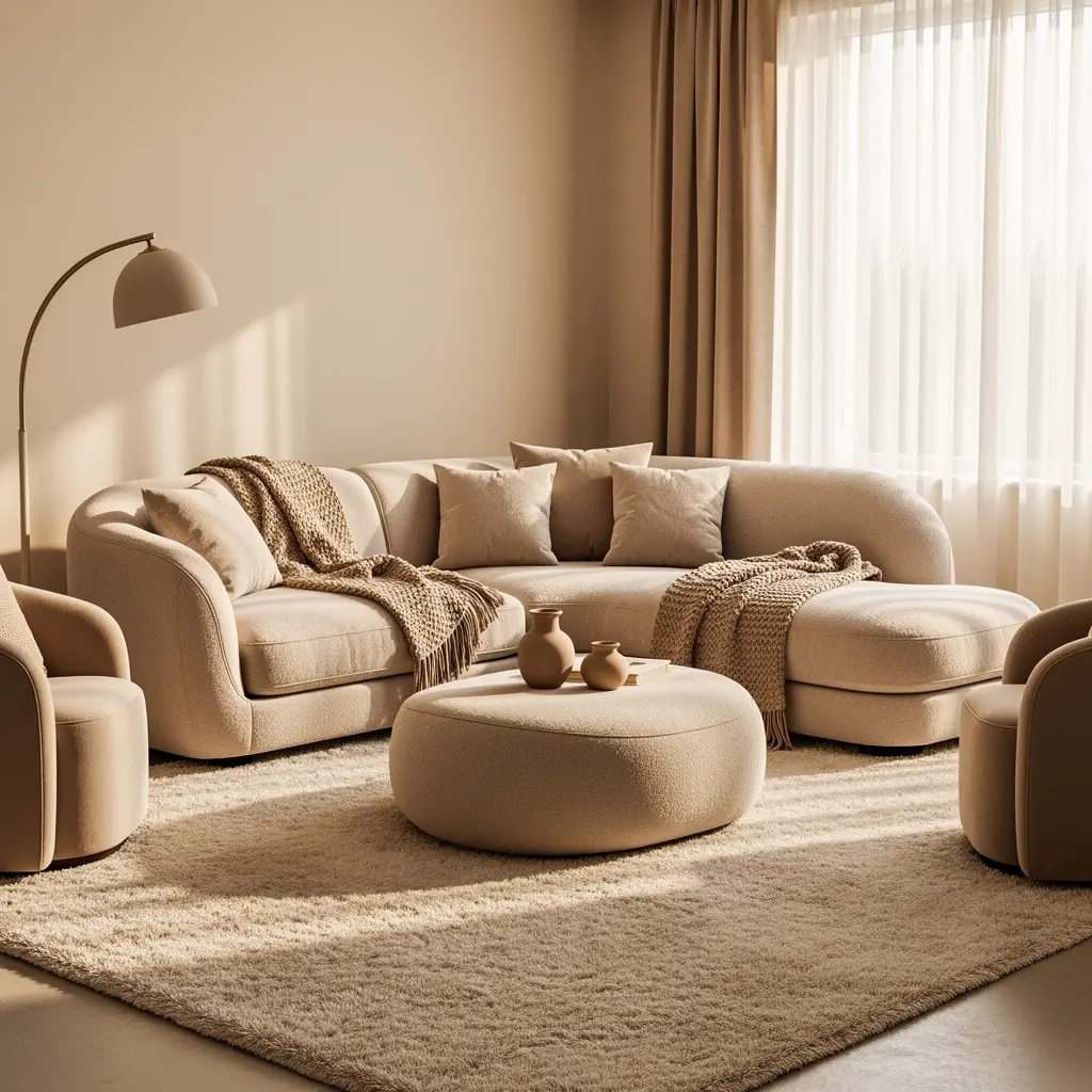 Cozy Beige Living Room