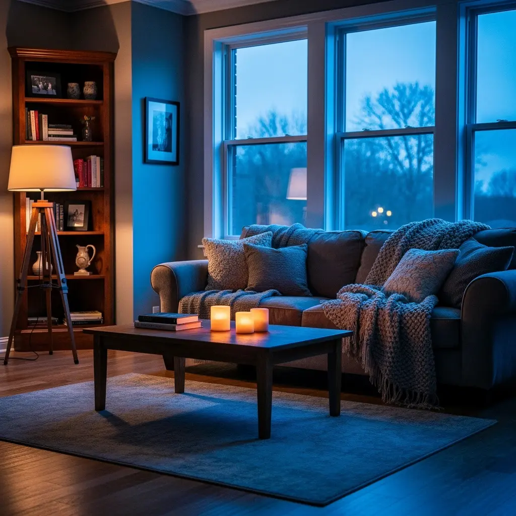 Blue Hour Cozy Room