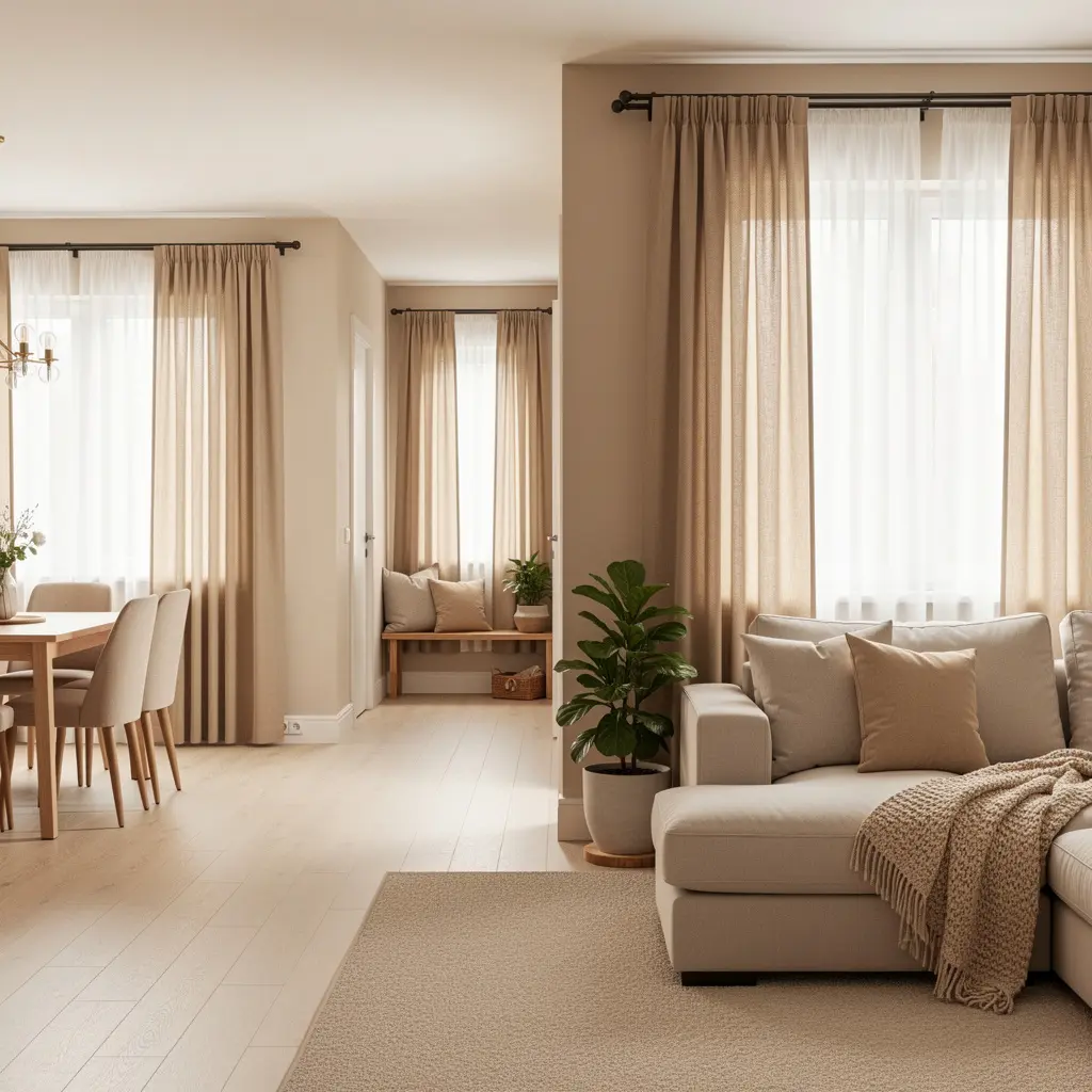 Cozy Beige Home Decor