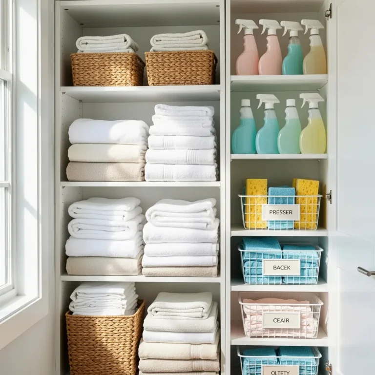 Linen Closet Organization