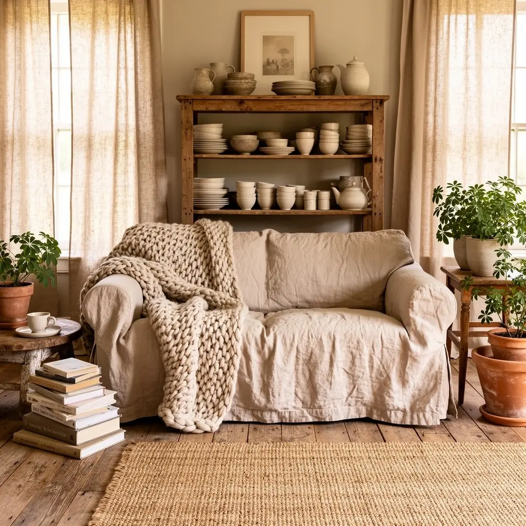 Cozy Beige Farmhouse Decor