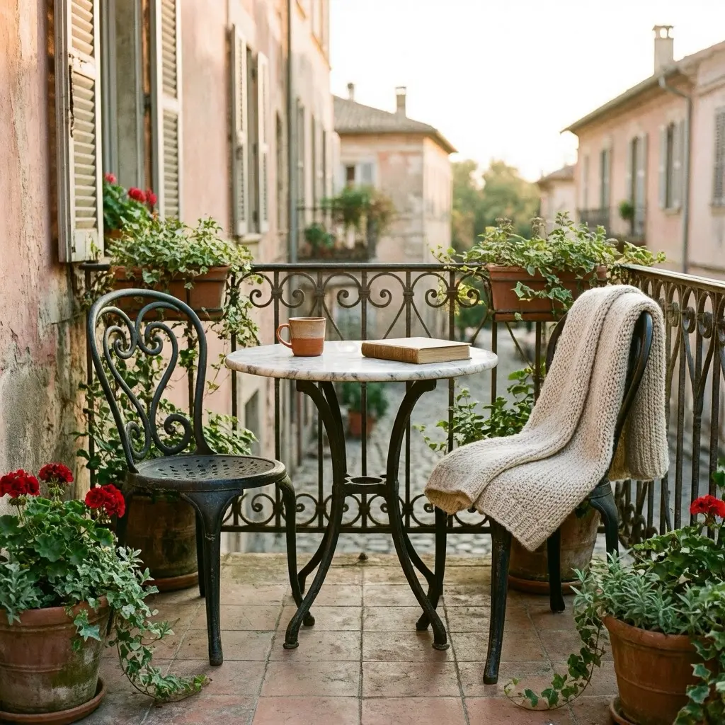Cozy Vintage Balcony
