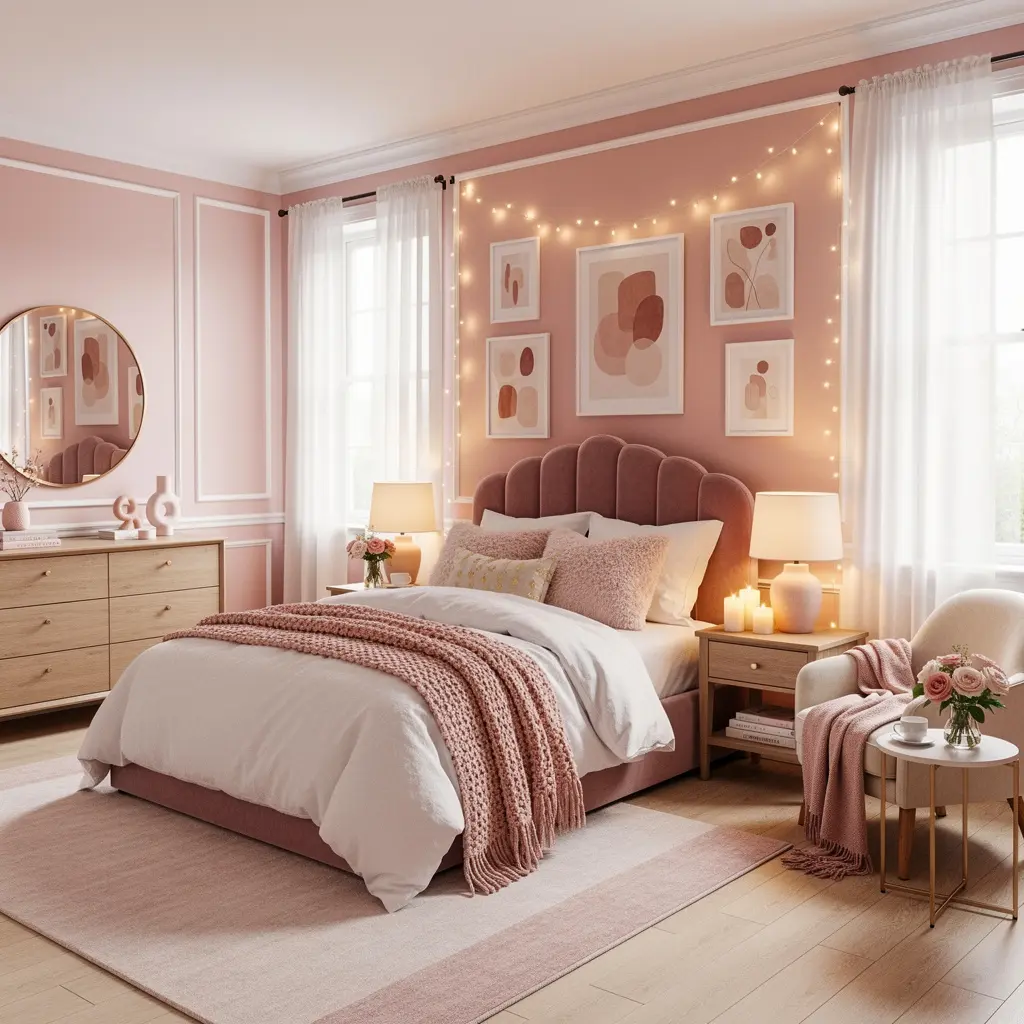 Dreamy Pink Bedroom
