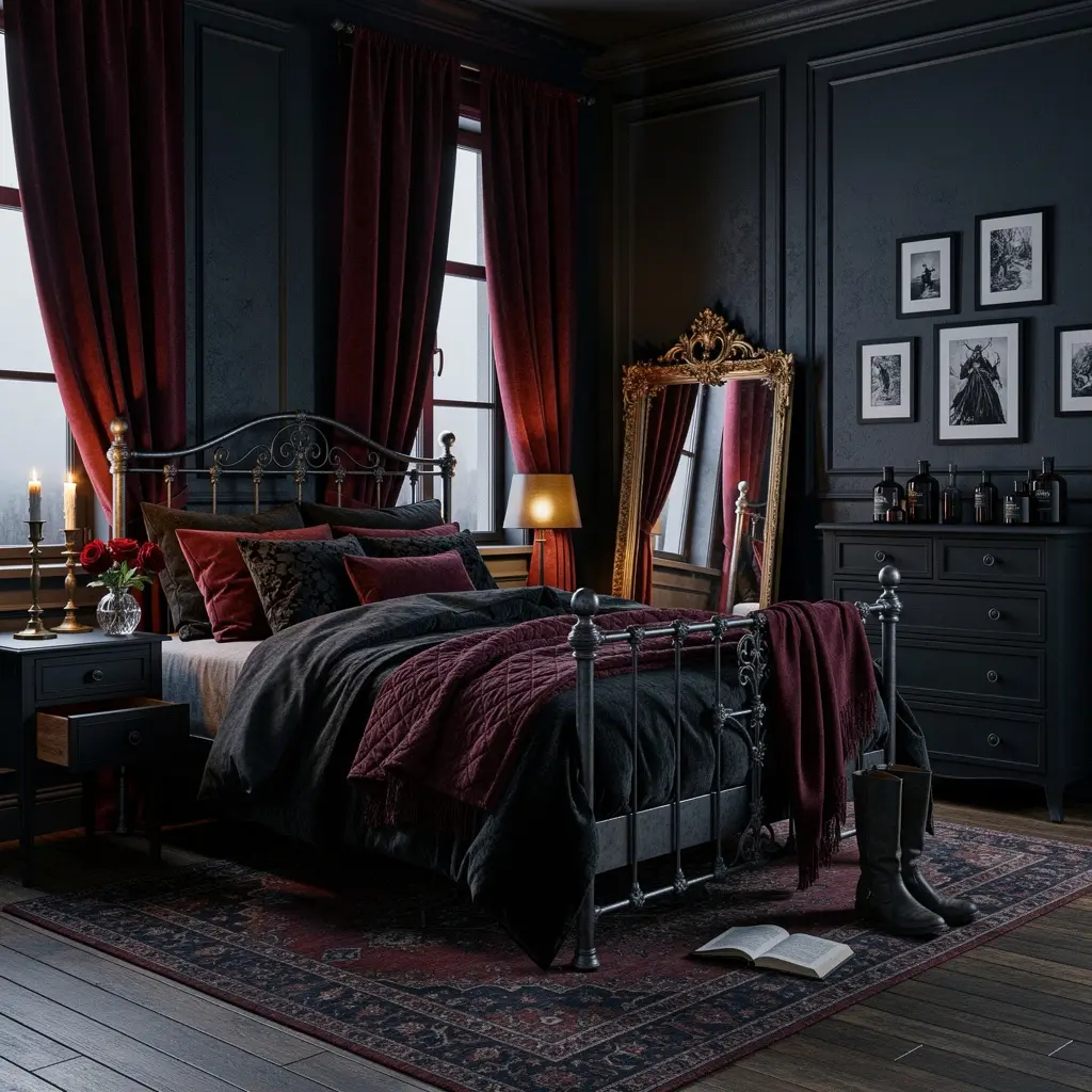 Dark Romantic Gothic Bedroom Decor