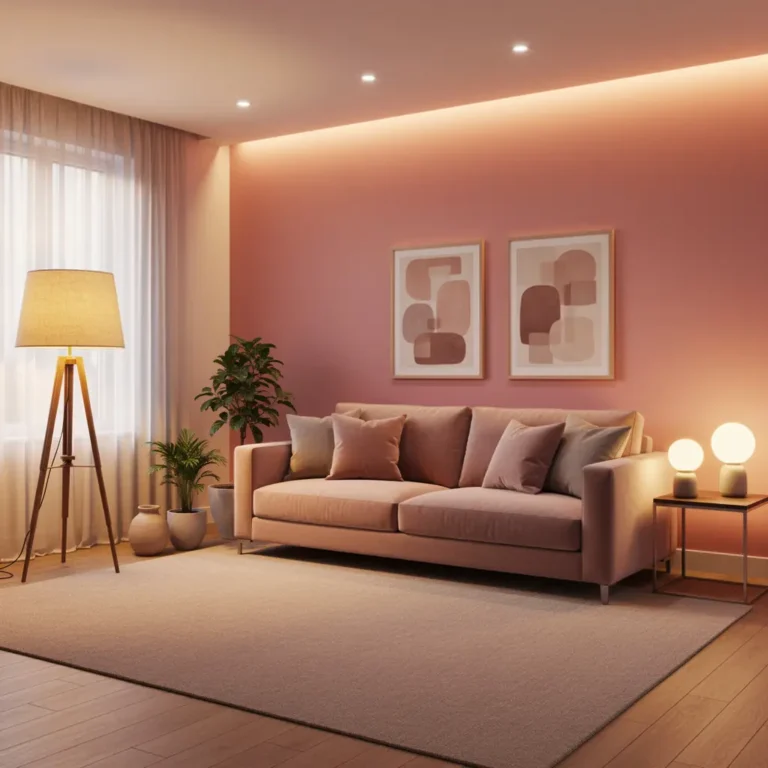 Blush Pink Living Room