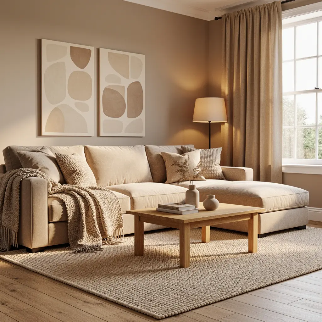 Cozy Beige Living Room