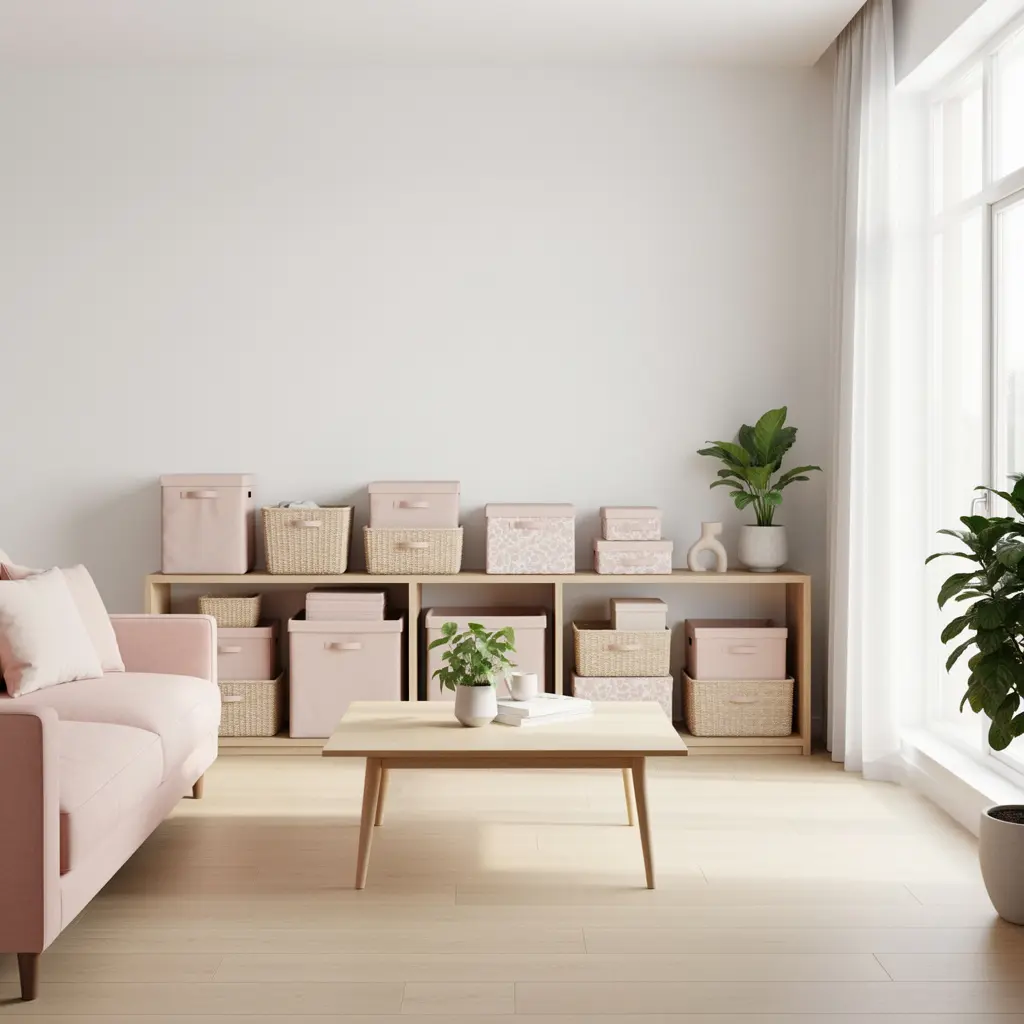 Blush Pink Apartment Decor