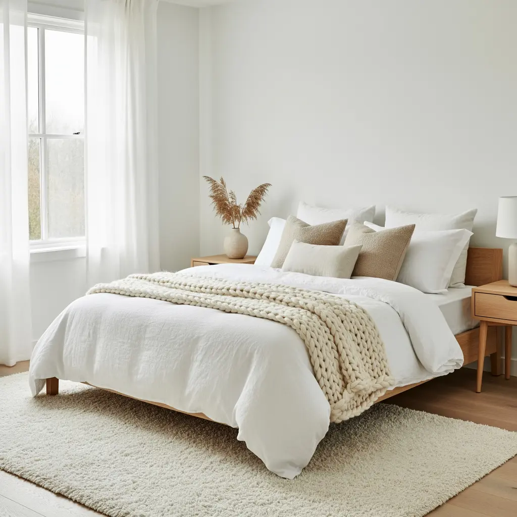 Minimal White Bedroom