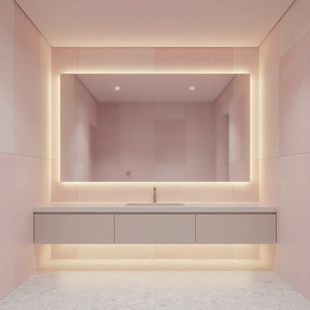 Dreamy Blush Pink Bathroom