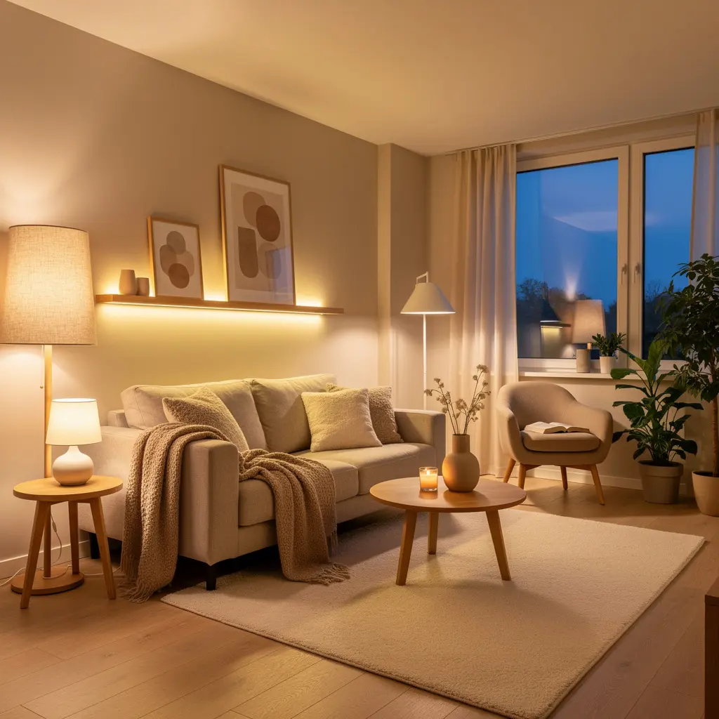 Cozy Beige Apartment Decor