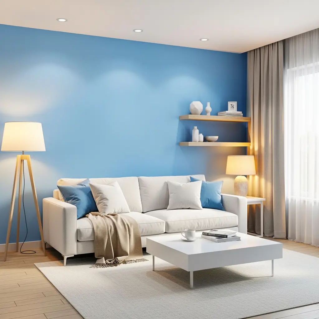 Sky Blue and White Home Decor