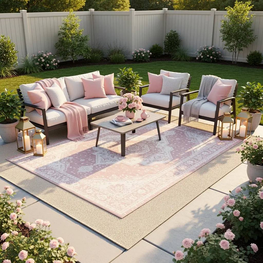 Blush Pink Patio Decor
