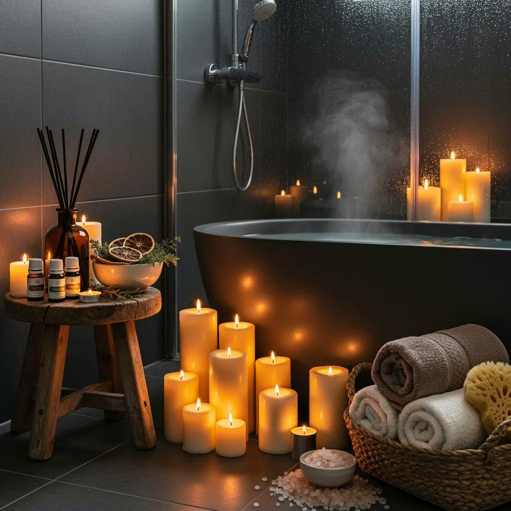 Moody Bathroom Decor