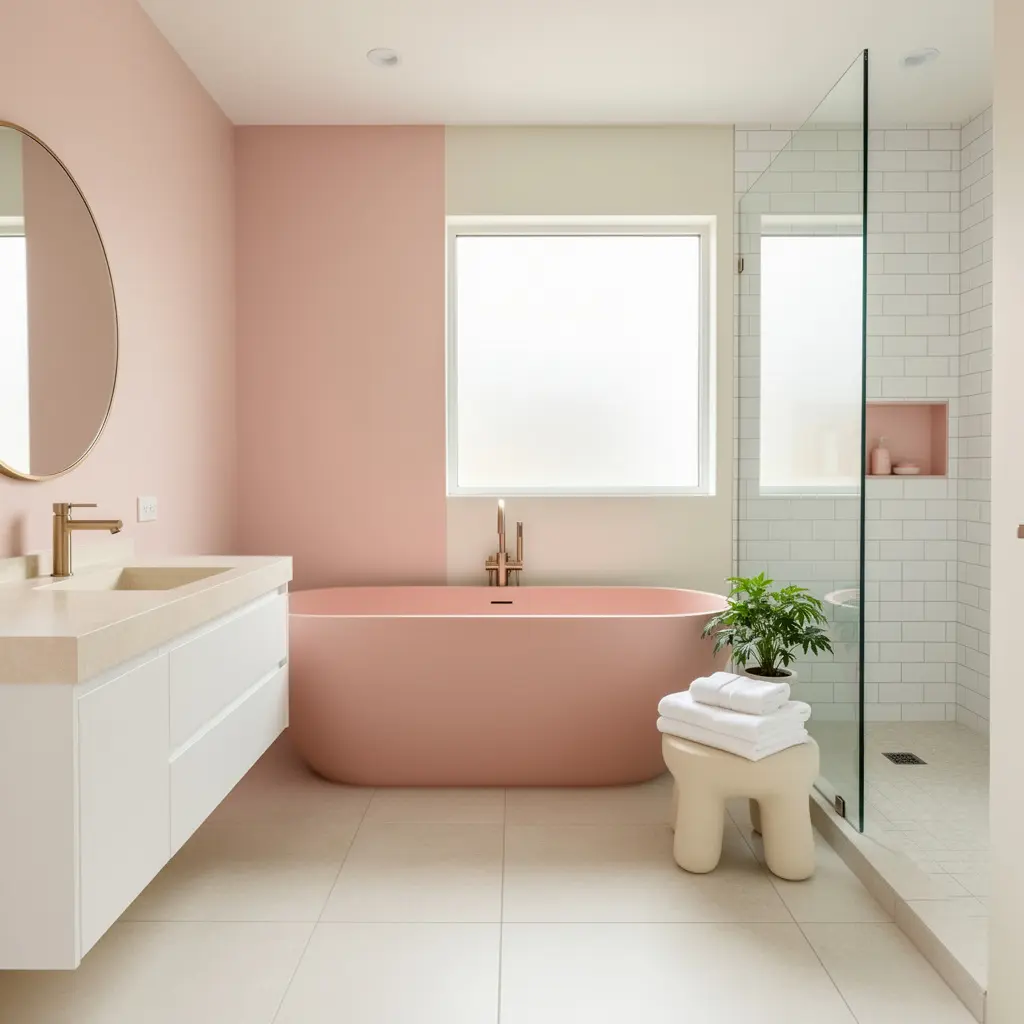 Dreamy Blush Pink Bathroom