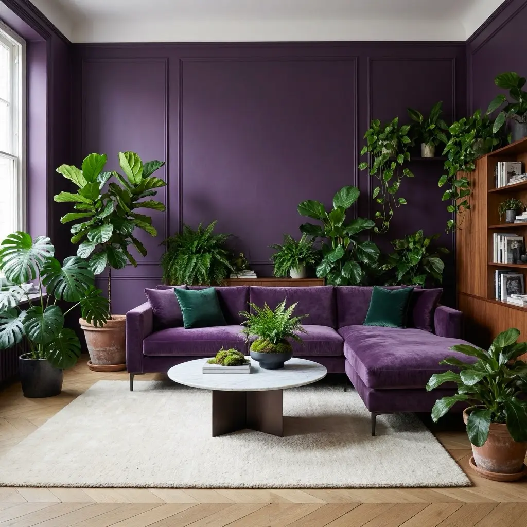 Purple Living Room